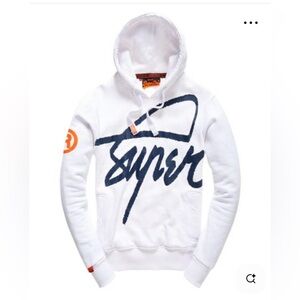 Superdry hoodie sweatshirt spell out size large